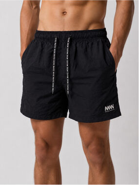 H&M Men’s Black “More Waves” Swim Shorts – Size M